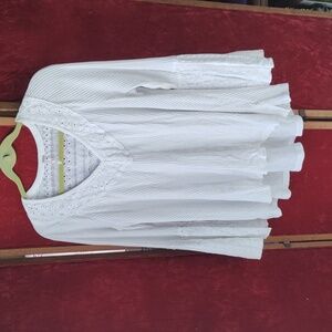 White free people blouse size large